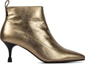 Bronx Vrouwen Leren       Enkellaarsjes / Laarzen / Damesschoenen 34213-M - Goud - Maat 37