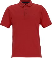Redmond modern fit poloshirt - rood (zwart contrast) - Maat: S