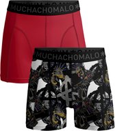 Muchachomalo-2-pack onderbroeken voor mannen-Elastisch Katoen-Boxershorts - Maat L