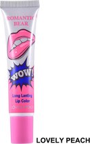 Lip Gloss - peel off lip cream - long lasting lipstick - Lovely Peach