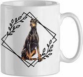Mok Doberman 1.4| Hond| Hondenliefhebber | Cadeau| Cadeau voor hem| cadeau voor haar | Beker 31 CL