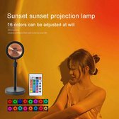 16 colors Sunset Lamp - Tiktok Sunsetlamp - Zonlamp - Zonsondergang - instagram fotos