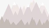 Sanders & Sanders fotobehang berglandschap beige en grijs - 600987 - 3.6 x 2.7 m