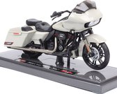 Harley Davidson 2018 CVO Road Glide (Lichtgrijs) (13 cm) 1/18 Maisto - Modelmotor - Schaalmodel - Miniatuurmodel