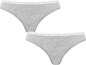 Calvin Klein dames strings 2P basic grijs - XL