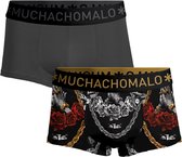 Muchachomalo-2-pack onderbroeken voor mannen-Elastisch Katoen-Boxershorts - Maat L