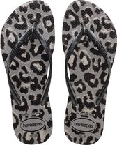 Havaianas Slim Animals Dames Slippers  - Steel Grey/Grey - Maat 33/34