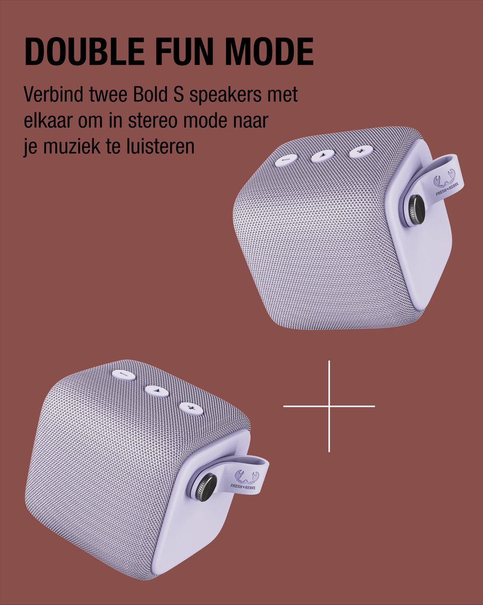 Bluetooth speaker - - | Rockbox Lilac S - bol Bold Draadloze Fresh Rebel Dreamy \'n