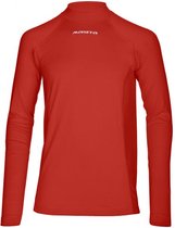 Masita | Thermoshirt Dames Lange Mouw Colshirt Skin Trainingsshirt Heren Kind Unisex 100% Polyester Sneldrogend - RED - 164