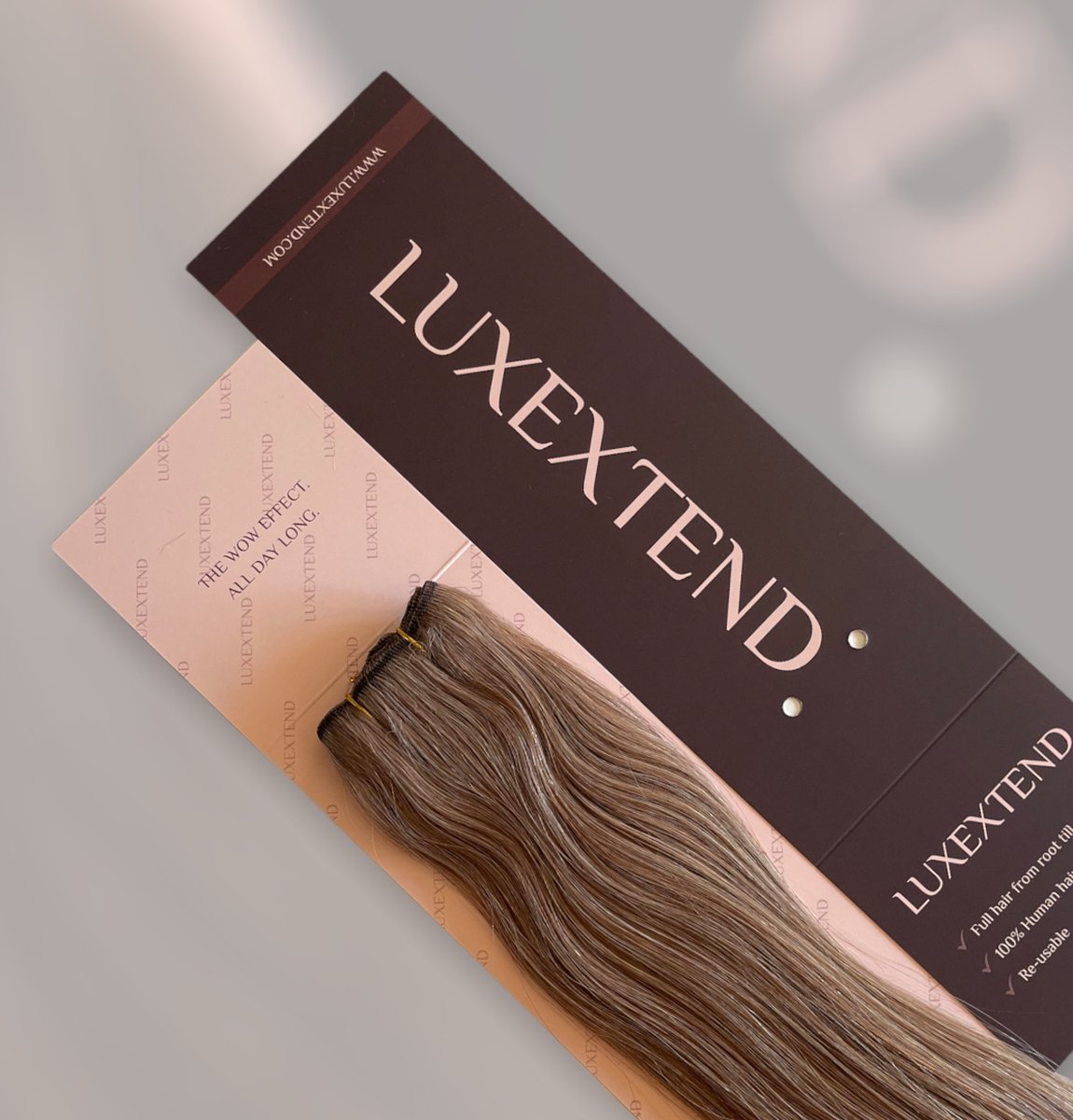 LUXEXTEND Weave Hair Extensions #6A | Human hair Brown | Human Hair Weave | 60 cm - 100 gram | Remy Sorted & Double Drawn | Haarstuk | Extensions Bruin | Extensions Haar | Extensions Human Hair | Echt Haar | Weave Hair | Weft Haar | Haarverlenging