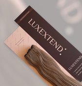 LUXEXTEND Weave Hair Extensions #6A | Human hair Brown | Human Hair Weave | 60 cm - 100 gram | Remy Sorted & Double Drawn | Haarstuk | Extensions Bruin | Extensions Haar | Extensions Human Hair | Echt Haar |  Weave Hair | Weft Haar | Haarverlenging