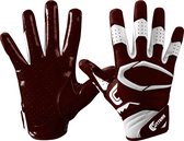 Cutters | American Football | S451 Receiver Handschoenen | Jeugd | Maroon | Large