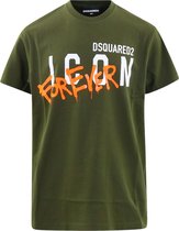 Dsquared2 Jongens Icon T-shirt Khaki maat 152