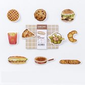 Bullet Journal Stickers - Planner Agenda Stickers - 20 Stuks - Junk Food - Fast Food - brood - Koekje - Scrapbook stickers - Stickervel- Laptop stickers - Telefoon stickers - Bujo