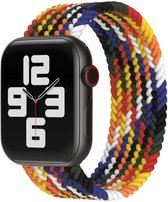 Smartphonica Gevlochten bandje voor Apple Watch 38/40/41 mm - Meerkleurig / Lengte: M / Nylon