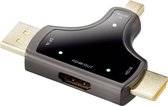 Renkforce RF-3846636 DisplayPort / HDMI Adapter [3x DisplayPort stekker, Mini-DisplayPort stekker, HDMI-stekker - 1x HD