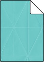 Proefstaal Origin Wallcoverings behang grafische vorm turquoise - 347234 - 26,5 x 21 cm