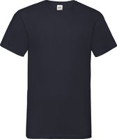 10-pack T-shirts Fruit of the Loom V-neck -black-3XL