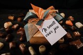 Chocolade cadeau - Doosje Belgische pralines "ik smelt voor jou" 1 kg - Ambachtelijk vervaardigde bonbons - Chocolade geschenkset