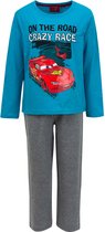 Disney Cars Pyjama - Katoen - blauw/grijs - Maat 122/128 (tot 8 jaar)