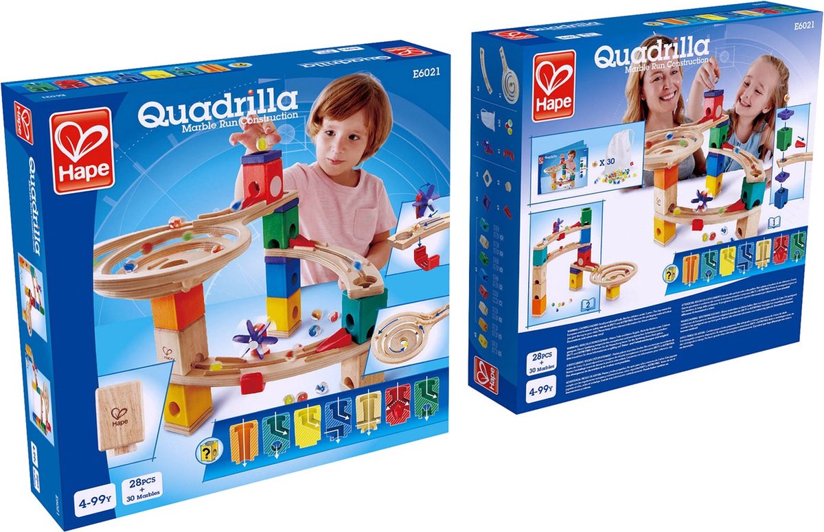 Hape Quadrilla Knikkerbaan Race to the Finish - 58-delige houten bouwset voor kinderen vanaf 4 jaar — afbeelding 13