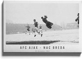 Walljar - AFC Ajax - NAC Breda '63 - Muurdecoratie - Canvas schilderij