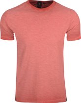 Recycled Art World - Heren T-Shirt - Slub - Terracotta Rood