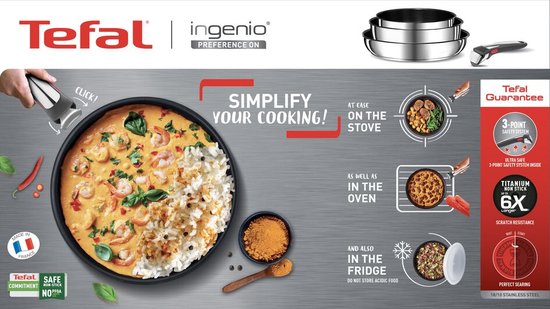 Tefal Ingenio Preference ON L9749432 Lot de 13 casseroles et