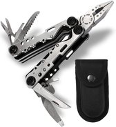 Sefaras 10 in 1 Multitool Zakmes tang, mes, schroevendraaier, vijl, zaag, opener  Inclusief Draagetui