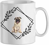Mok Pug 4.5| Hond| Hondenliefhebber | Cadeau| Cadeau voor hem| cadeau voor haar | Beker 31 CL