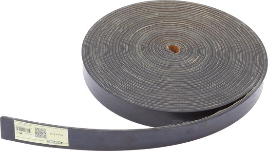 Band zwart op rol 25 mm 1 meter