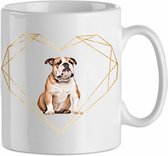 Mok Engelse bulldog 5.5| Hond| Hondenliefhebber | Cadeau| Cadeau voor hem| cadeau voor haar | Beker 31 CL