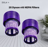 2x Zigla HEPA filter geschikt voor Dyson V10 Sv12 stofzuiger Total Clean, Parquet, Motorhead wasbaar steelstofzuiger 2x Zigla HEPA filter geschikt voor Dyson V10 Sv12 stofzuiger Total Clean, Parquet, Motorhead wasbaar steelstofzuiger