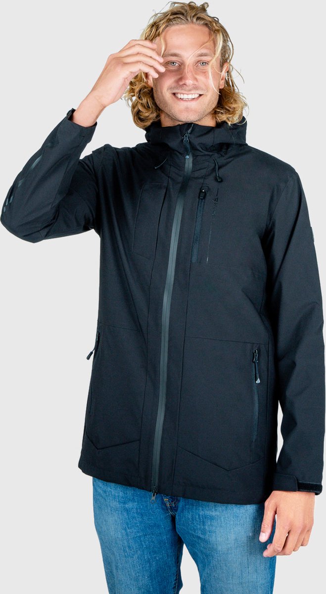 Brunotti Moresail Heren Regenjas | Zwart - M