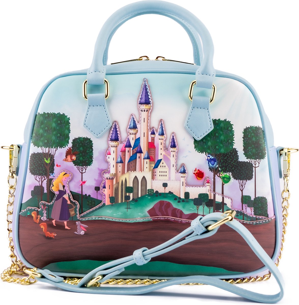 Disney Loungefly Crossbody-tas Sleeping Beauty Castle