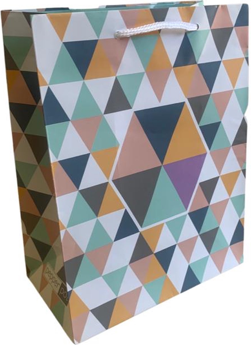 5 Luxe Cadeautasjes A5 formaat 18x23cm - Papieren cadeautasjes met Full-color bedrukking
