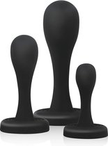 BUTTR ButtKickers Buttplug Trainingsset – Anale Sex Toys voor Anale Training – Buttplug Set met 3 Verschillende Maten Buttplugs – Zwart