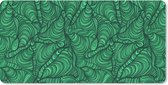 Bureau onderlegger - Muismat - Bureau mat - Groen - Patroon - Zomer - 80x40 cm