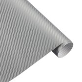 Auto wrap folie - carbon car wrap folie - 30 x 127 cm - Zilver