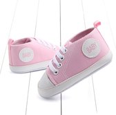 Schoenen voor baby's - Klassieke Sport Sneakers - Anti-Slip - 7 tot 12 maanden -  Roze