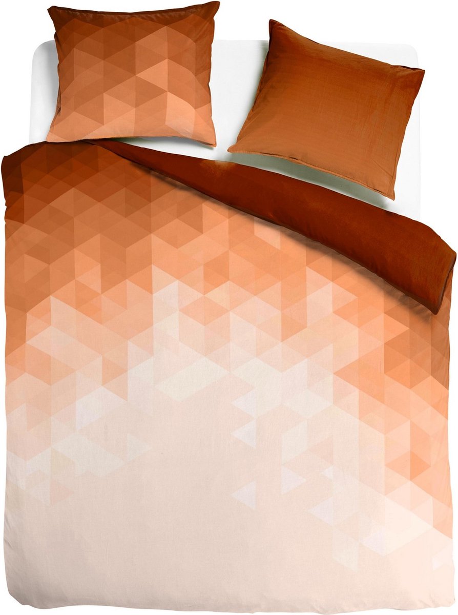 Dekbedovertrek Venice Silverline Manhattan rust Lits-jumeaux dekbedovertrek 240 x 200/220 cm + 2 slopen