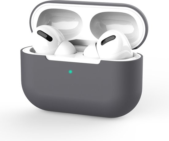 Hoesje in het Grijs geschikt voor Apple AirPods Pro - TCH - Siliconen - Case - Cover - Soft case - Onepiece