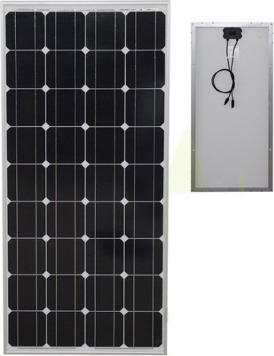 170W Zonnepaneel - mono kristallijne celtechnologie - 12V - daglichtpaneel - Voor camper, boot, caravan, accu, etc