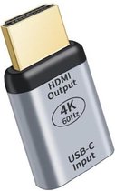 Usb C naar Male HDMI Adapter - Usb C to Male HDMI - Adapter