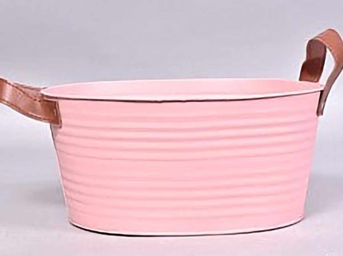 Goedkoopste ZINK LEATHER OLD PINK MAT 25X19X14CM