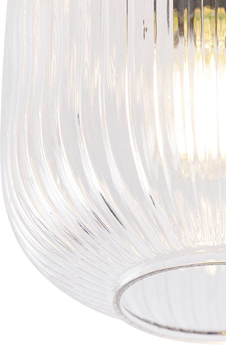 QAZQA karel - Art Deco Plafondlamp - 1 lichts - Ø 200 mm - Goud/messing - Woonkamer | Slaapkamer | Keuken thumbnail 7