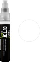 Grog Cutter 08 XFP - Stylo à peinture - Pointe biseautée 8 mm - Peinture à base d'alcool hautement pigmentée - White Bogotà