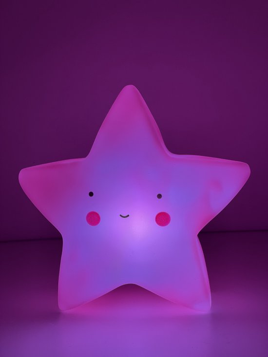 Kinderlampje - Nachtlamp - Ster - Kinderkamer - Roze - Star - Baby