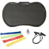 LifeGoods Trilplaat - Bluetooth Speaker - 180 Niveaus - Fitness Weerstandskabels - Afstandsbediening - Zwart