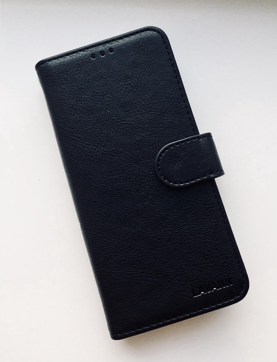 Lavann Leather Bookcase For Samsung s20 Plus zwart